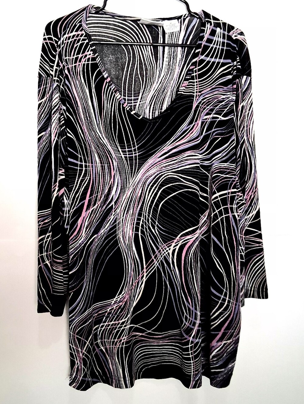 0KATHY IRELAND Striped Pattern Blouse Size 1X